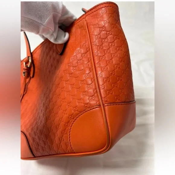Gucci Vibrant Orange Tote Bag - Picture 9 of 16